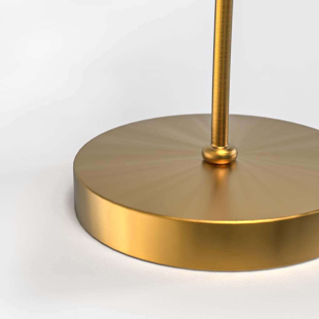 Modern Flexible Gooseneck Copper Desk Lamp with White Linen Shade for Bedroom and Study Table Lighting