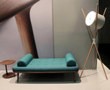 Modern Shift Solid Wood Floor Lamp with Leather Accents Minimalist Free Standing Living Room Light
