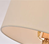 Modern Openwork Gold Metal Table Lamp with Satin Shade for Living Room and Bedroom