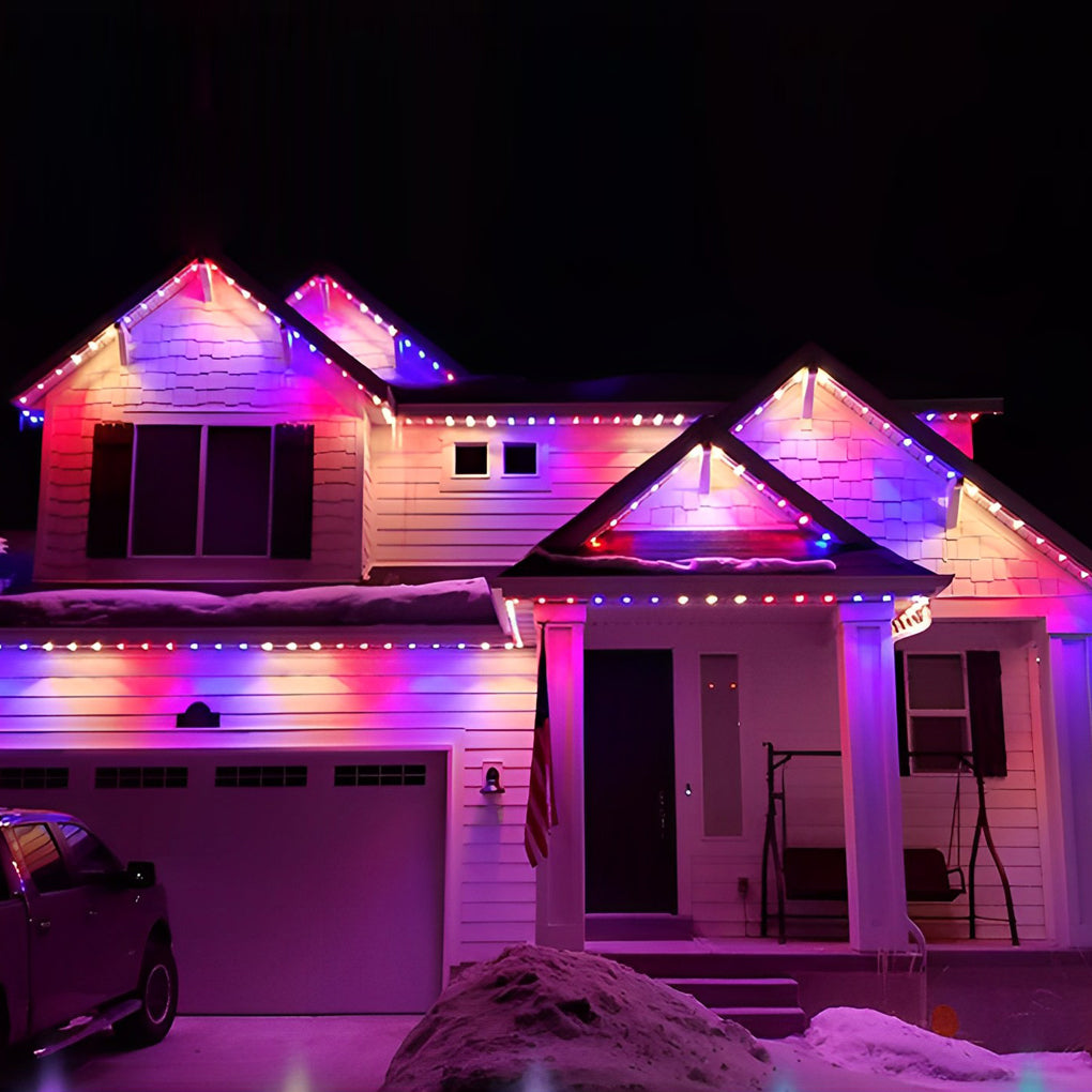 10 Pack RGBW LED Outdoor Aluminum Outline Lights Waterproof 12V Architectural Accent Lighting