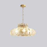 modern-french-style-garlic-glass-pendant-light-with-gold-metal-base-for-dining-rooms