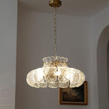 modern-french-style-garlic-glass-pendant-light-with-gold-metal-base-for-dining-rooms