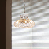 modern-french-style-garlic-glass-pendant-light-with-gold-metal-base-for-dining-rooms