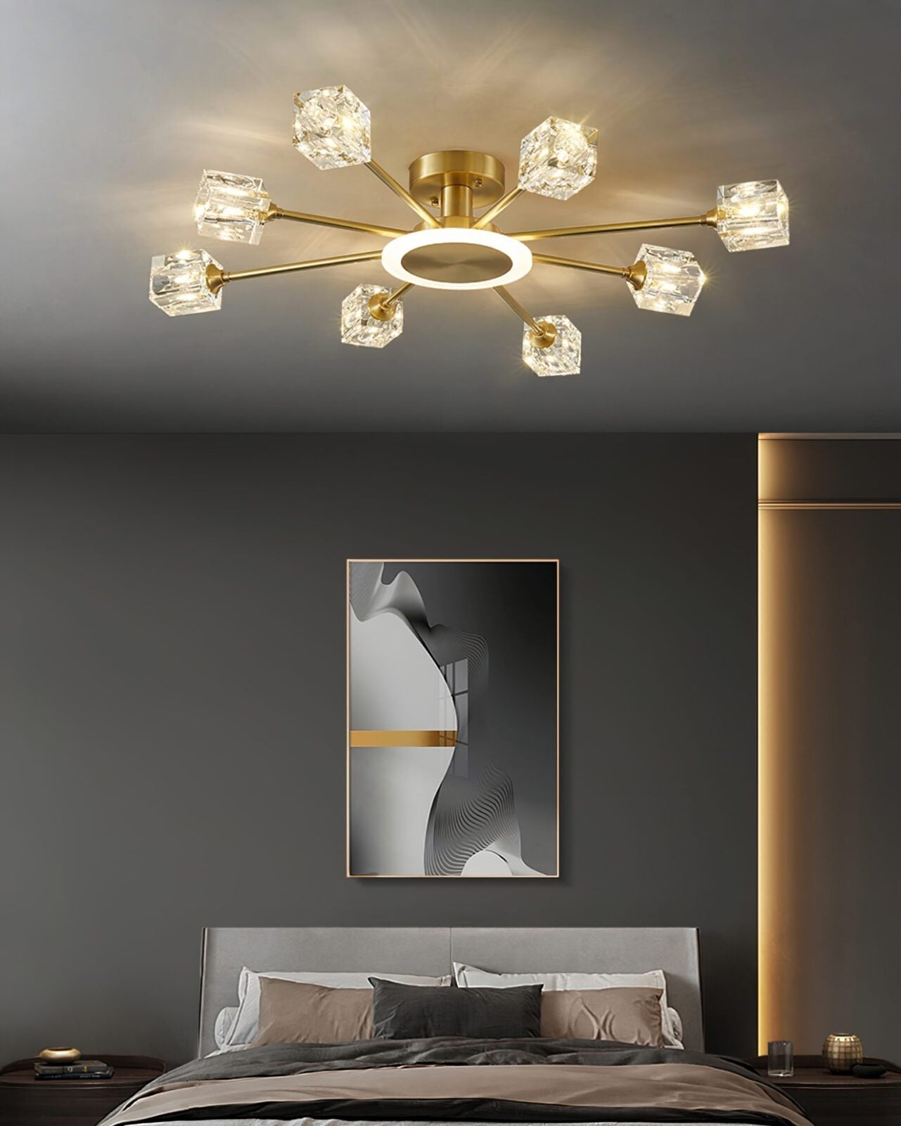modern-rubik-cube-geometric-crystal-ceiling-light-brass-flush-mount-lighting