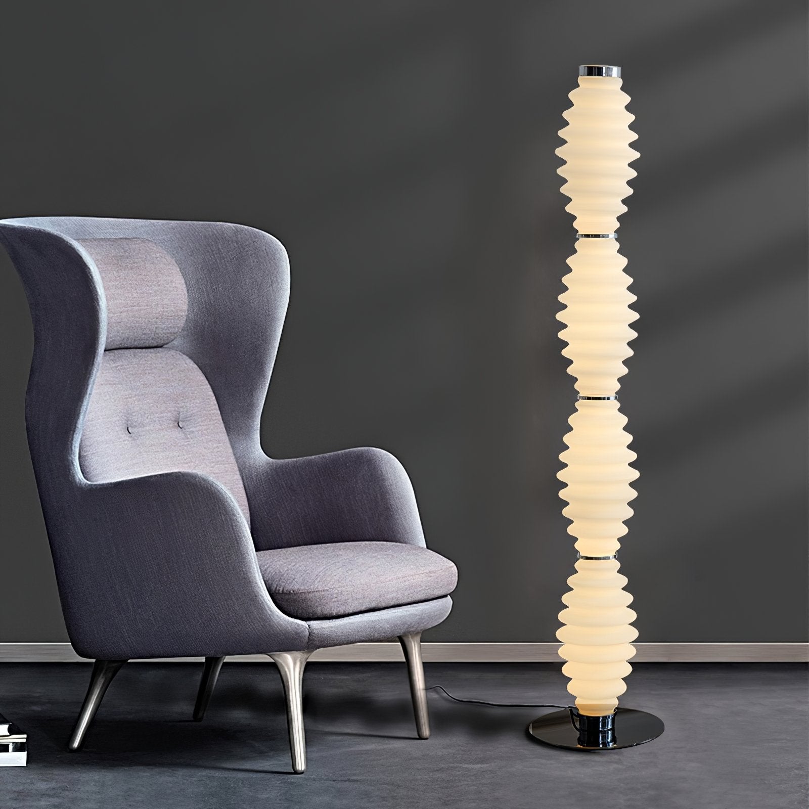 sinuous-sculptural-glass-led-floor-lamp-silver-finish-for-modern-living-room-interior-decor