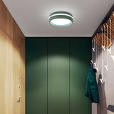 Modern Round LED Flush Mount Ceiling Light with Acrylic Shade for Bedroom Hallway and Living Room