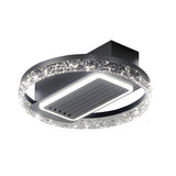 Nordic 19.7 Inch Low Profile Bladeless Ceiling Fan with Dimmable LED Light and 6 Speed Remote Control