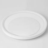 Modern White Round LED Flush Mount Ceiling Light Fixture for Kitchen and Living Room