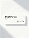 Custom Order Price Difference