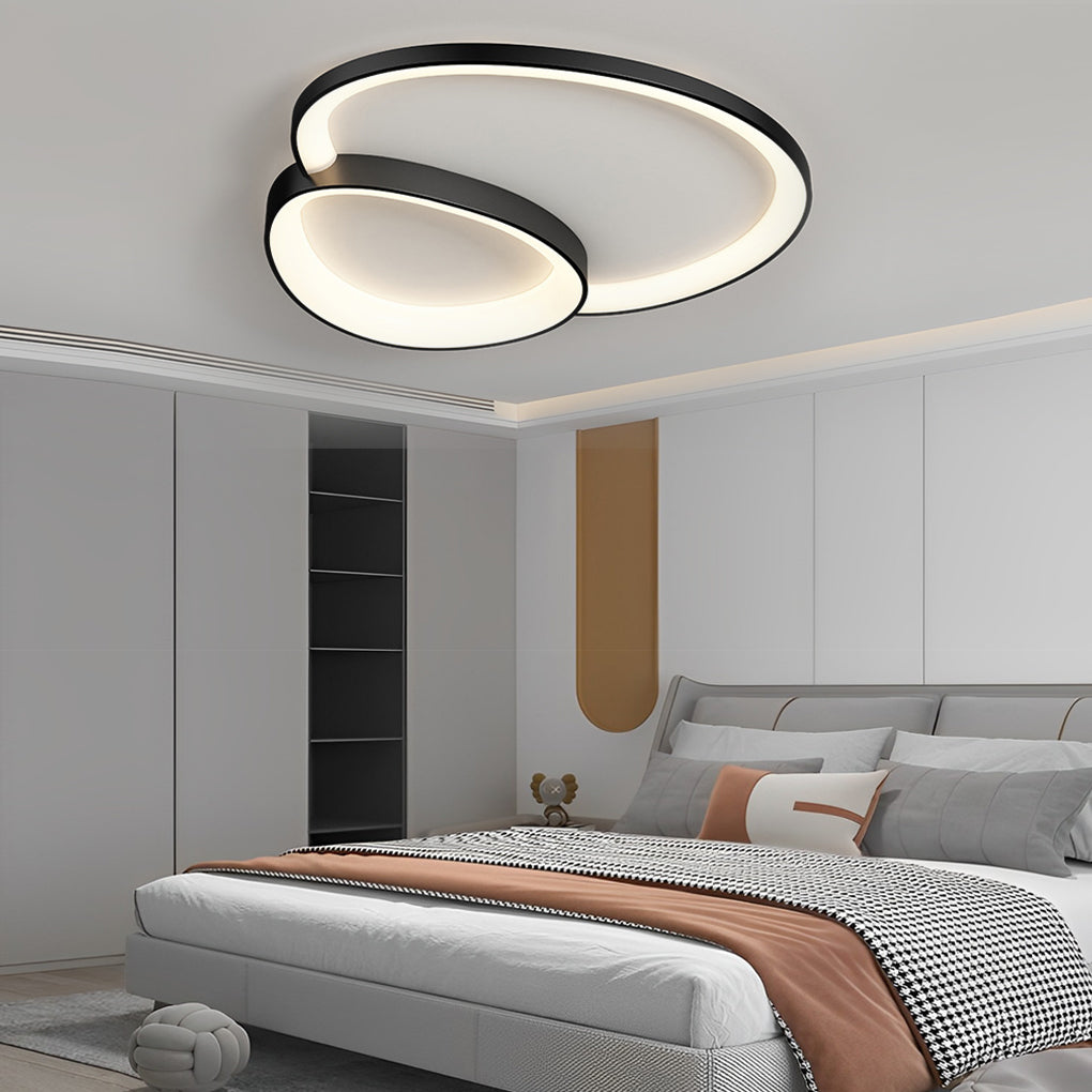 Modern Minimalist Geometric Square LED Ceiling Light with Three Level Dimming