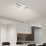 Modern Minimalist Aluminum LED Flush Mount Ceiling Downlight in Square or Rectangular Design