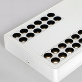 Modern Minimalist Aluminum LED Flush Mount Ceiling Downlight in Square or Rectangular Design