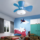 Nordic Style Macaron Color LED Ceiling Fan with Inverter Motor and Remote Control Dimming