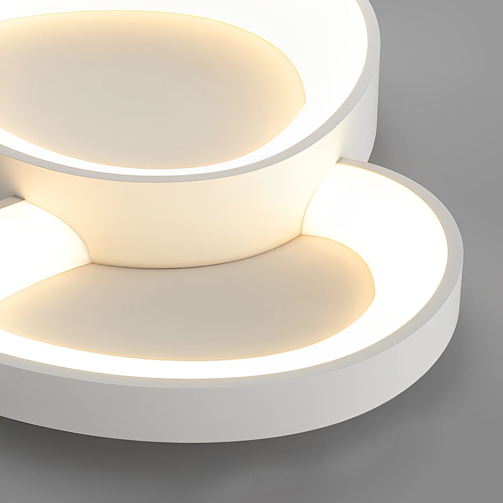 Modern Minimalist Geometric Square LED Ceiling Light with Three Level Dimming