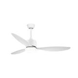 Modern 52 Inch Ceiling Fan with Dimmable LED Light and Remote 3 Blade Silent Motor Flush Mount