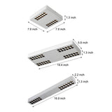 Modern Minimalist Aluminum LED Flush Mount Ceiling Downlight in Square or Rectangular Design