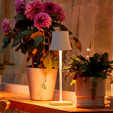 15 Inch Cordless Rechargeable LED Table Lamp Modern Metal Desk Light for Living Room and Patio