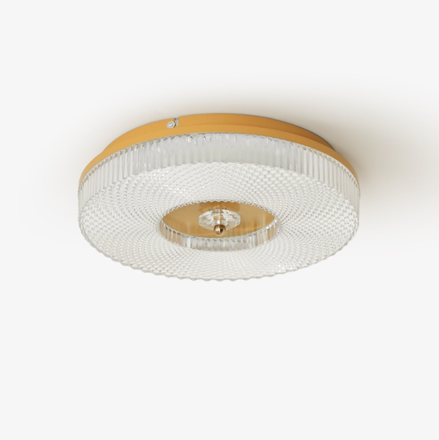 Ayla Round LED Flush Mount Ceiling Light Modern Low Profile Metal and Acrylic Fixture for Bedroom Hallway