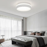 Modern Round LED Flush Mount Ceiling Light with Acrylic Shade for Bedroom Hallway and Living Room