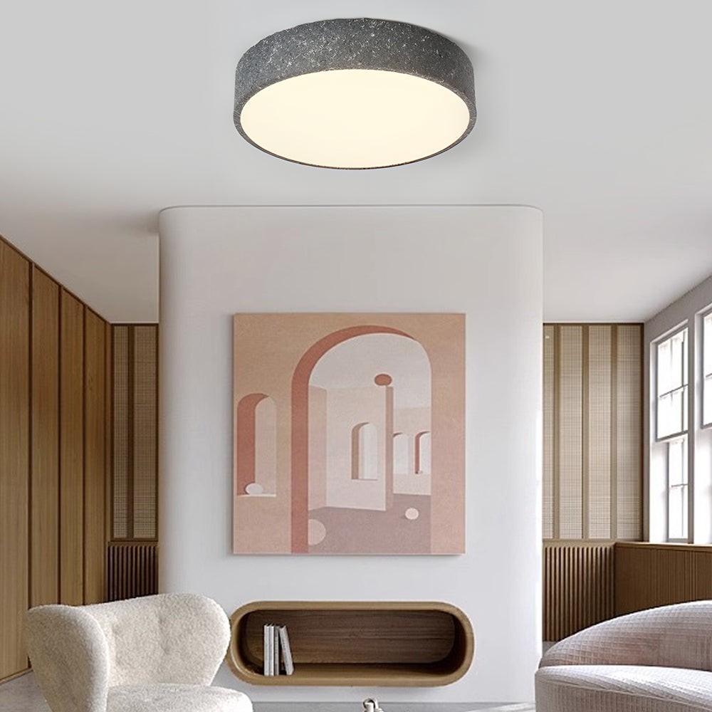 Nordic LED Flush Mount Ceiling Light with 3 Color Dimming for Modern Interiors