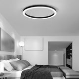 16 Inch Dimmable Round LED Flush Mount Ceiling Light Modern Simple Circle Lamp with Remote Control