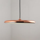 16 Inch Modern Round Metal LED Pendant Light Adjustable Hanging Island Lighting for Kitchen Dining Room