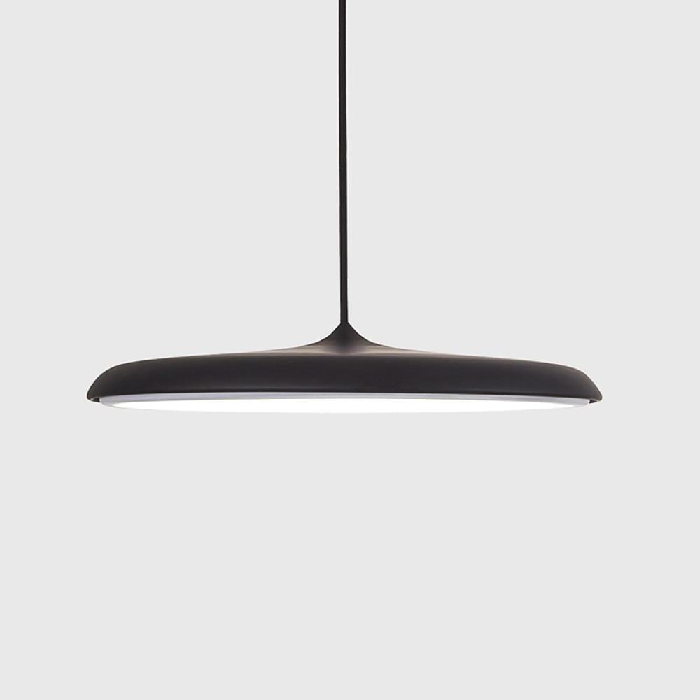 16 Inch Modern Round Metal LED Pendant Light Adjustable Hanging Island Lighting for Kitchen Dining Room