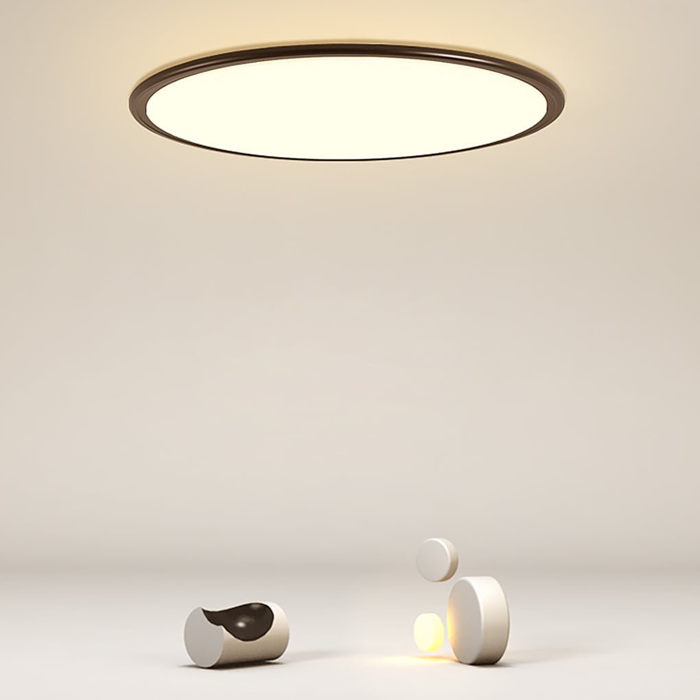 Modern 16 Inch Ultra Thin LED Round Flush Mount Ceiling Light for Bedroom and Living Room
