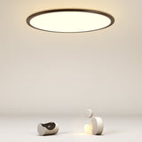 Modern 16 Inch Ultra Thin LED Round Flush Mount Ceiling Light for Bedroom and Living Room