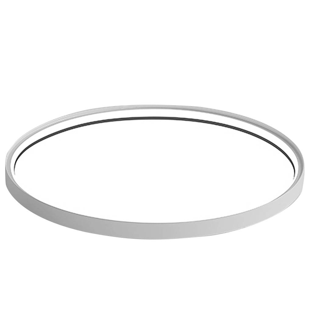 16 Inch Modern Round LED Flush Mount Ceiling Light with Acrylic Edge Design