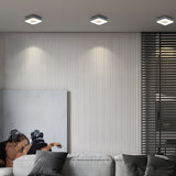 Modern Geometric Ultra Thin LED Ceiling Light with Honeycomb Anti Glare Filter