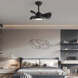 Modern 3 Blade LED Ceiling Fan with Remote Dimmable Light and Quiet Inverter Motor for Bedroom