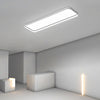 Modern 18 Inch Rectangular LED Flush Mount Ceiling Light with Remote Control for Kitchen Hallway
