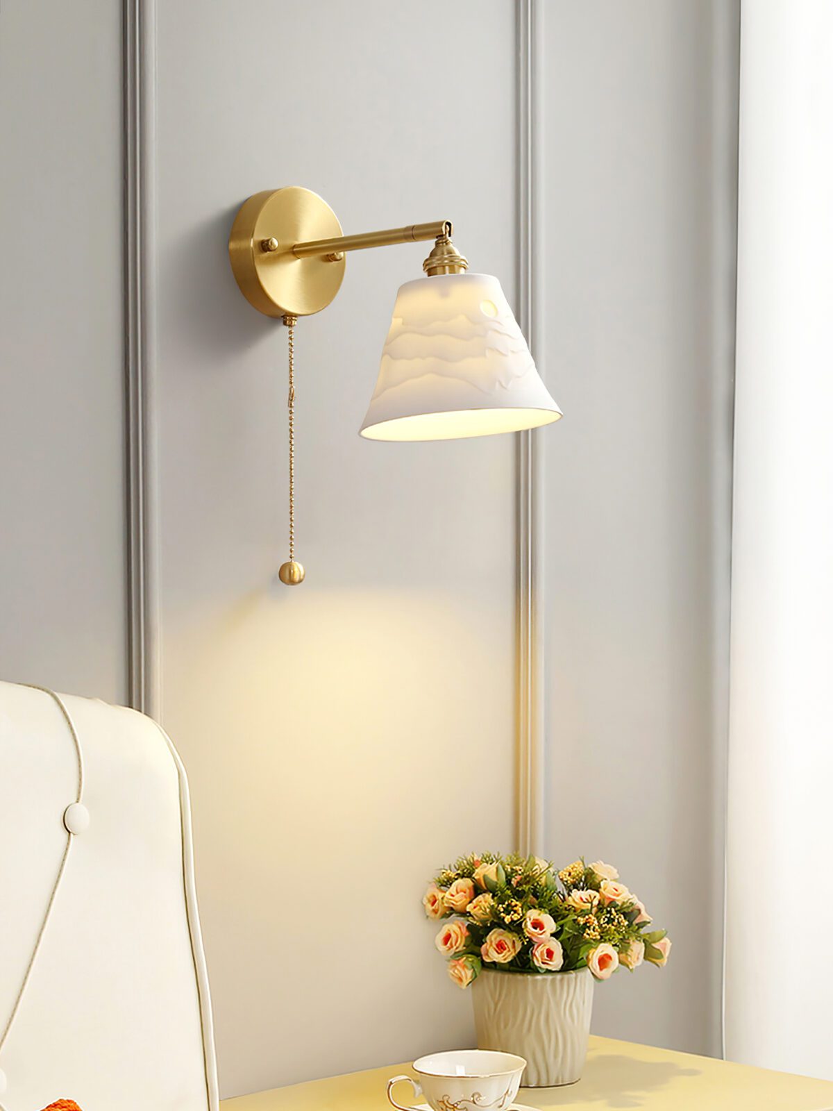 retro-ceramic-wall-light-with-gold-brass-holder-elegant-bedroom-sconce-fixture
