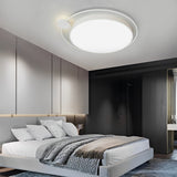 Modern Circular LED Flush Mount Ceiling Light Dimmable Nordic Geometric Fixture for Living Room