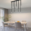 Modern Linear Electroplated Metal LED Flush Mount Ceiling Light with Smart Wireless Control