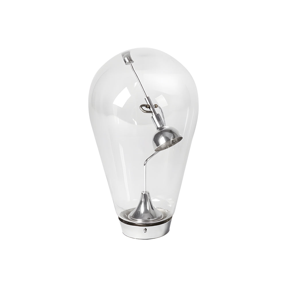 Modern Touch Dimmable Glass Bulb Desk Lamp with Industrial Magnetic Control for Office and Home Decor