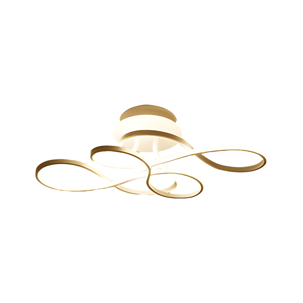 Modern Music Symbol Linear LED Ceiling Light Fixture for Contemporary Living Spaces 29 Inch