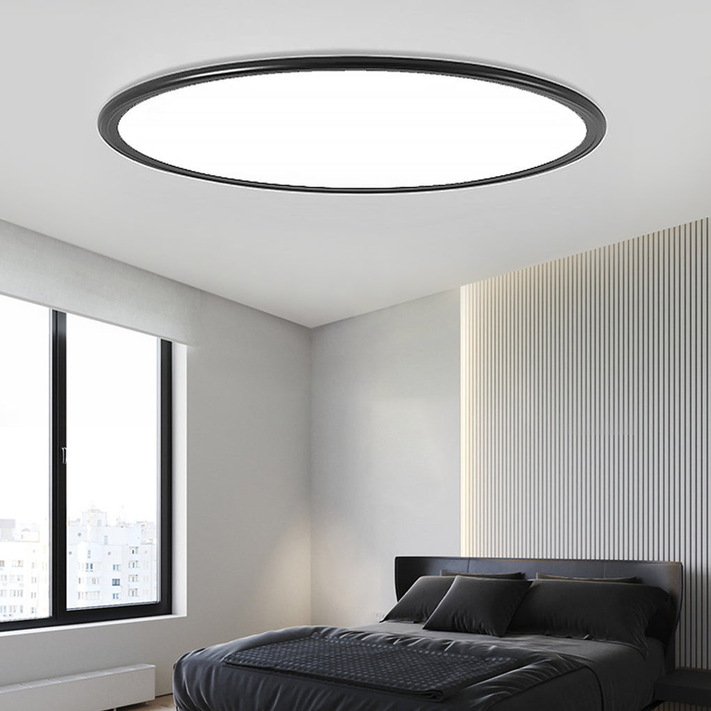 Modern 16 Inch Ultra Thin LED Round Flush Mount Ceiling Light for Bedroom and Living Room