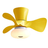 Nordic Style Macaron Color LED Ceiling Fan with Inverter Motor and Remote Control Dimming