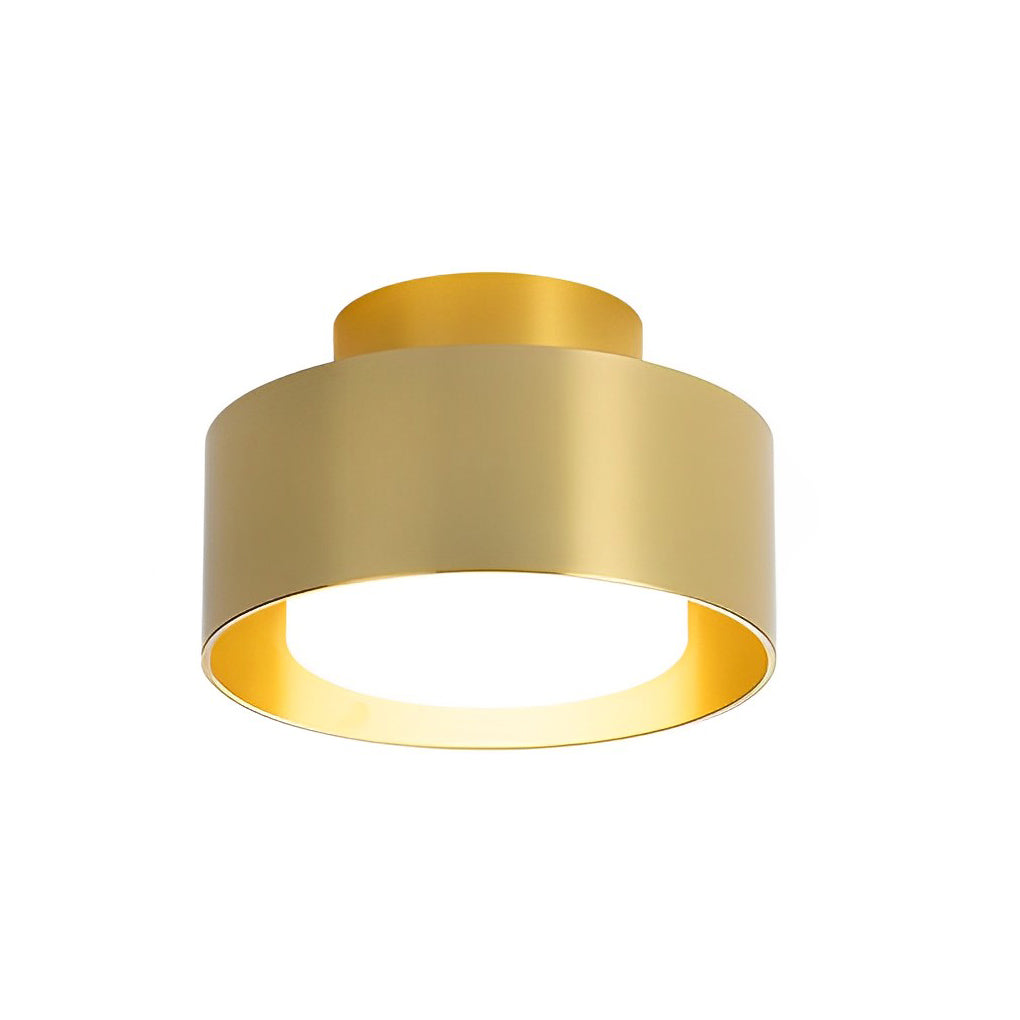 Modern Minimalist Round Aluminum LED Flush Mount Ceiling Lamp for Corridors and Entrances
