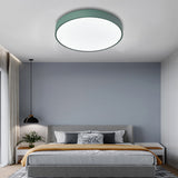 Modern Ultra Thin Round LED Flush Mount Ceiling Light for Contemporary Bedroom and Living Room