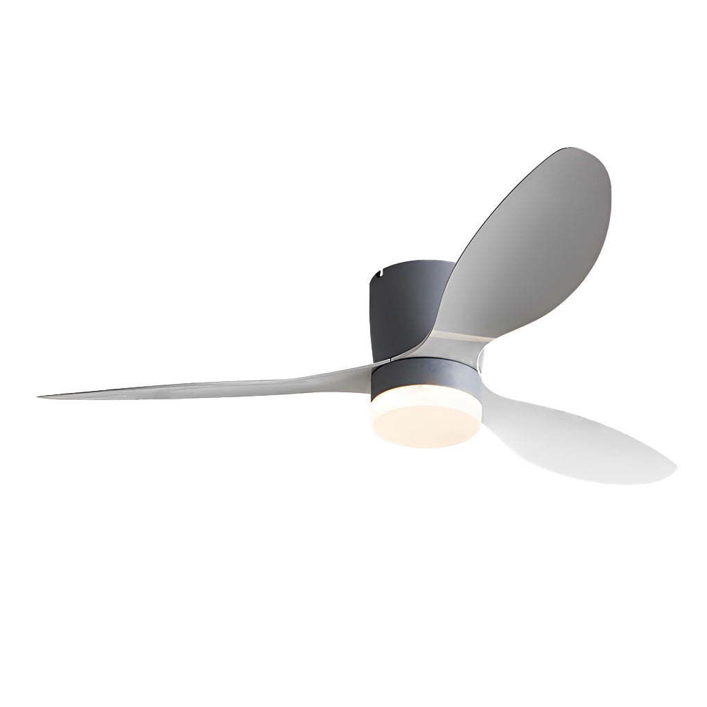 52 Inch Modern LED Ceiling Fan with Remote Control Dimmable 3 Blade Quiet Light Fixture
