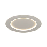 Modern Round White Dimmable LED Flush Mount Ceiling Light with Remote Control