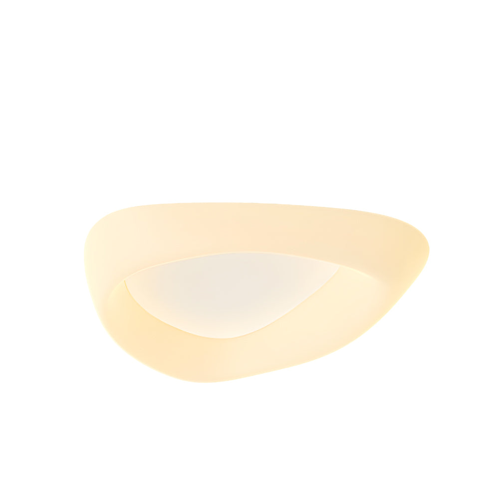 Modern Cobblestone LED Flush Mount Ceiling Light with Three Step Color Dimming