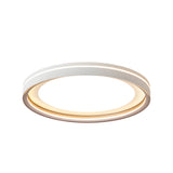 Modern Layered Ring Flush Mount LED Ceiling Light with 3 Color Temperature Dimming