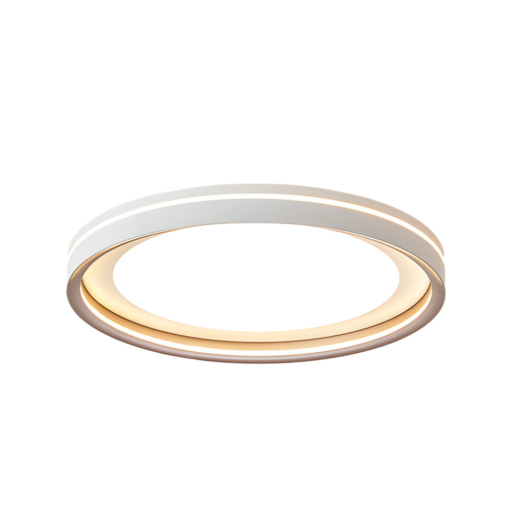 Modern Layered Ring Flush Mount LED Ceiling Light with 3 Color Temperature Dimming