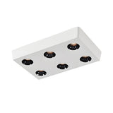 Ultra Thin Rectangular LED Flush Mount Ceiling Light Honeycomb Anti Glare Indoor Aluminum Fixture