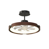 Modern Wood LED Bladeless Ceiling Fan with 3 Step Dimming and Smart App Control