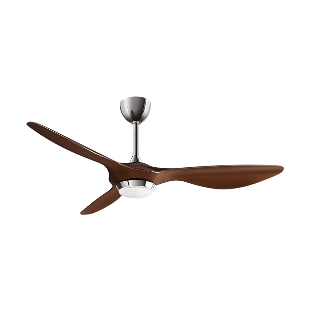 Modern 52 Inch 3 Blade LED Ceiling Fan with Remote 6 Speeds Reversible DC Motor Light